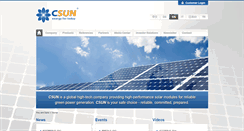 Desktop Screenshot of csun-solar.com